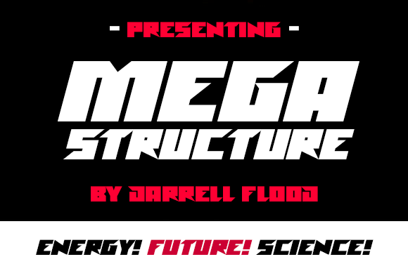 Megastructure Font PNG with transparent background - Preview 1