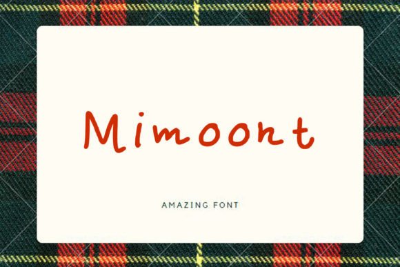 Mimoont Font PNG with transparent background - Preview 1