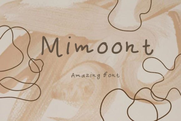 Mimoont Font PNG with transparent background - Preview 2