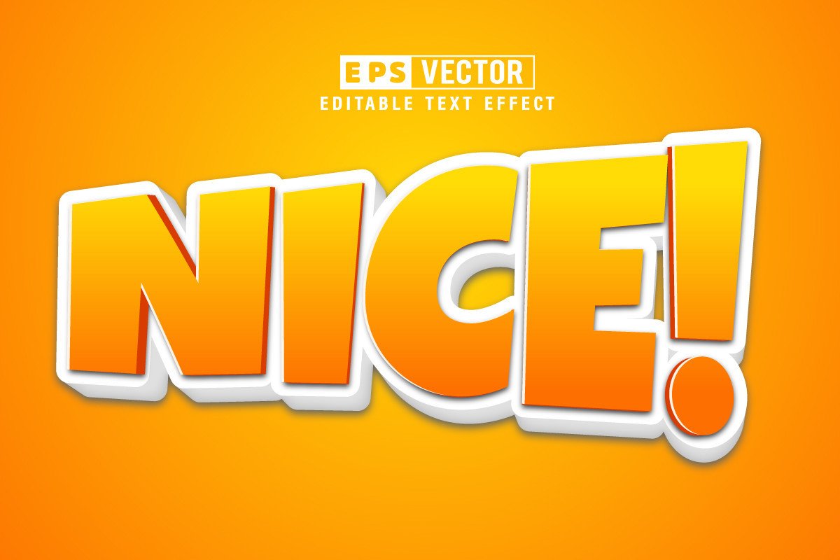 Nice 3d Editable Text Effect Vector Graphic by TrueVector · Creative ...