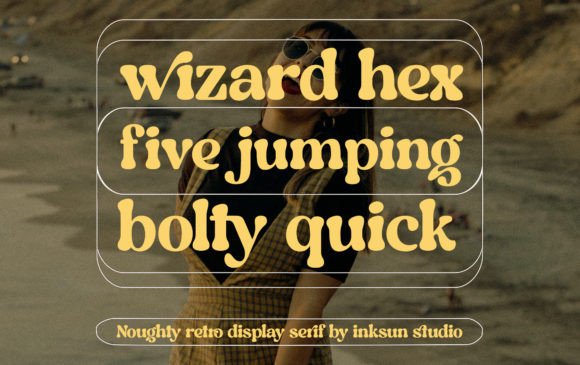 Noughty Font PNG with transparent background - Preview 3