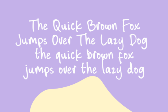 Quickbrown Font PNG with transparent background - Preview 1