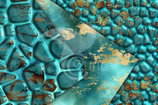 Turquoise Stone Digital Paper Graphic by Digital Curio · Creative Fabrica