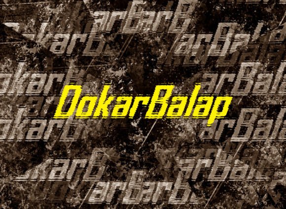 Dokarbalap Font PNG with transparent background - Preview 1