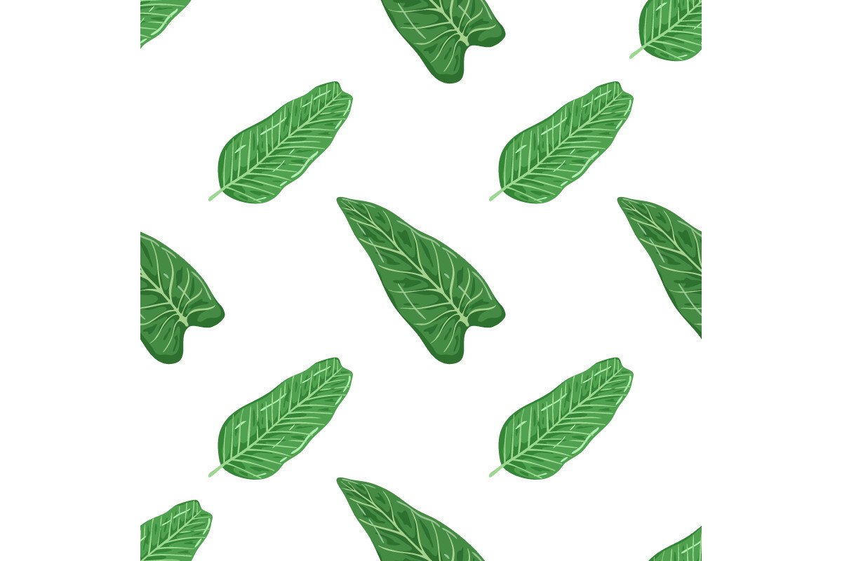 Seamless Pattern of Tropical Leaves Graphic by PadmaSanjaya · Creative ...