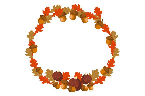 Chestnuts and Acorns Wreath