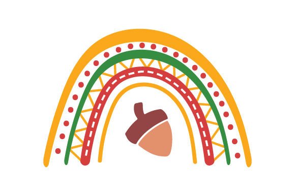 Boho Fall Rainbow - Acorn