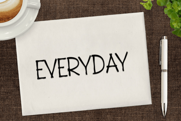 Black Pencil Font - Preview 6