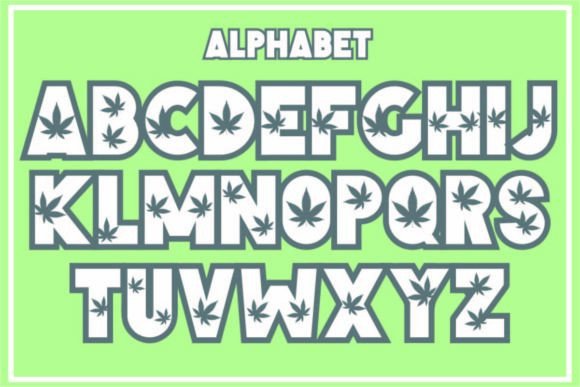 Cannabis Font - Preview 1