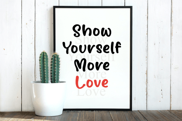 Childkiss Heart Font PNG with transparent background - Preview 3