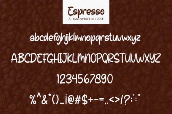 Espresso Font - Preview 6