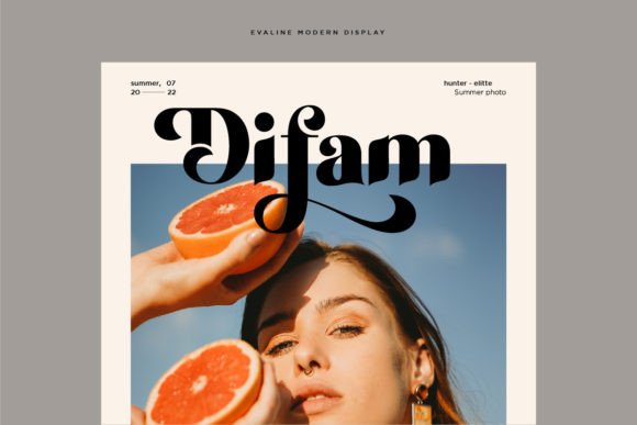 Evaline Font - Preview 1