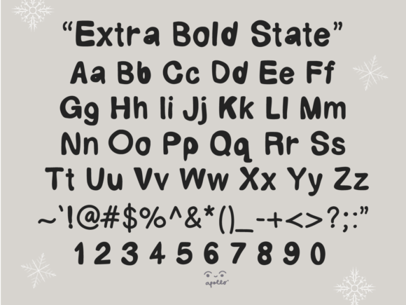 Extra Bold State Font font preview - 2
