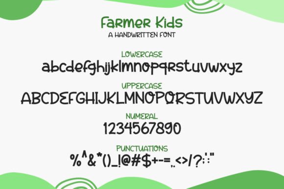 Farmer Kids Font PNG with transparent background - Preview 6