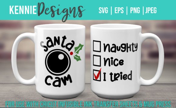 Funny Christmas Mug Template Svg Ink Graphics
