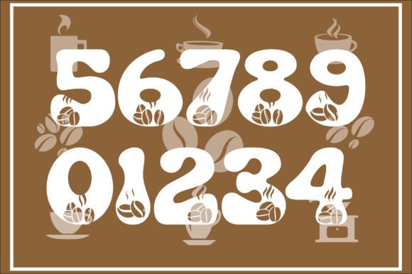 Groovy Coffee Font PNG with transparent background - Preview 2
