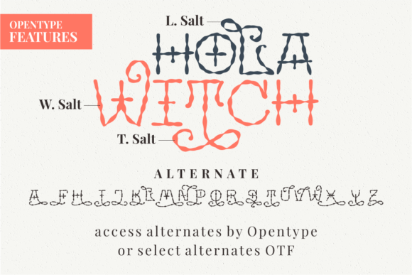 Hola Witch Font PNG with transparent background - Preview 1