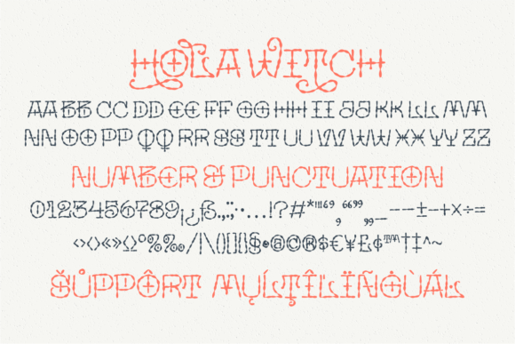 Hola Witch Font PNG with transparent background - Preview 6