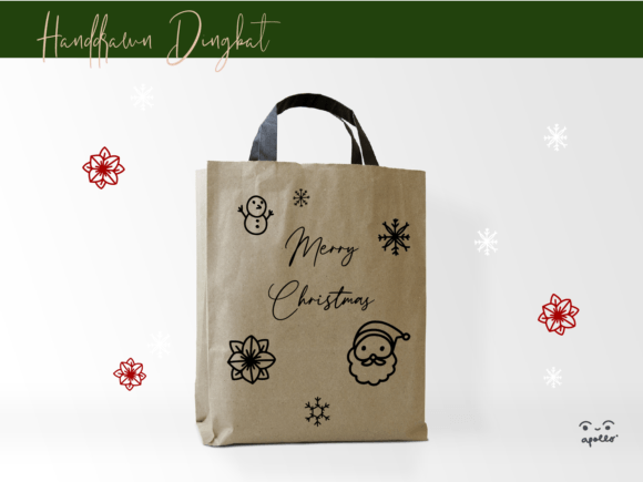 Join Christmas Decorations Font PNG with transparent background - Preview 3