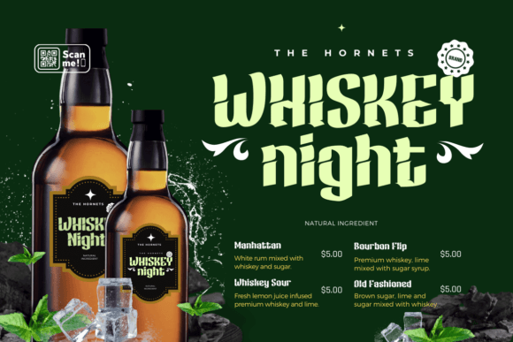 Kinure Font PNG with transparent background - Preview 3