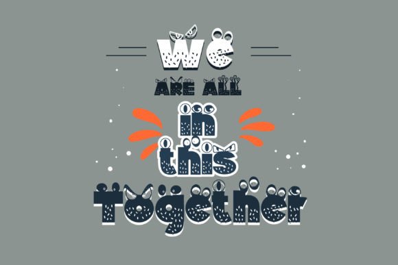 Monsterz More Font PNG with transparent background - Preview 1