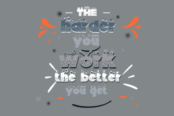 Monsterz More Font PNG with transparent background - Preview 2