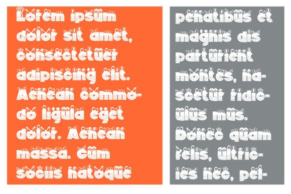 Monsterz More Font PNG with transparent background - Preview 3