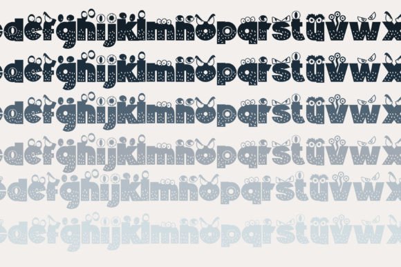 Monsterz More Font PNG with transparent background - Preview 4