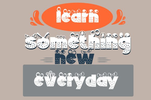 Monsterz More Font PNG with transparent background - Preview 5