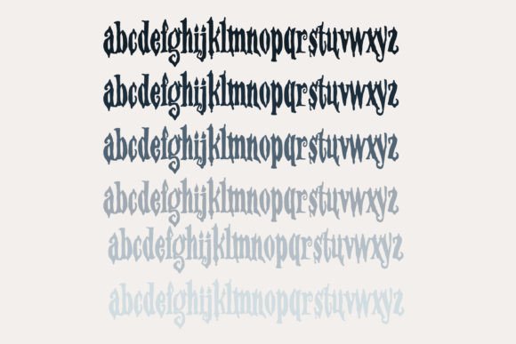 Mysterious Font PNG with transparent background - Preview 4