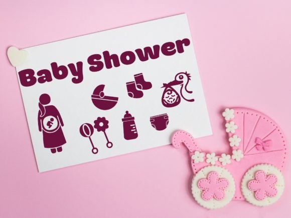 Pregnancy and Baby Font PNG with transparent background - Preview 3