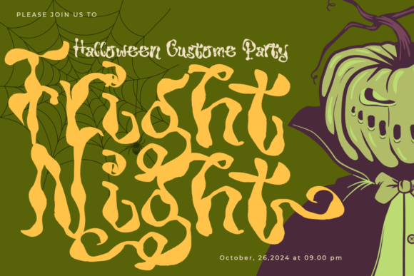 Scary Indigo Font PNG with transparent background - Preview 2