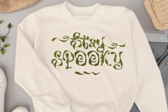 Scary Indigo Font PNG with transparent background - Preview 4