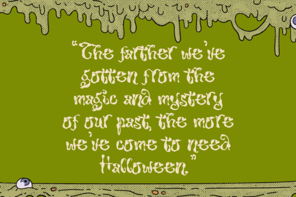 Scary Indigo Font PNG with transparent background - Preview 5