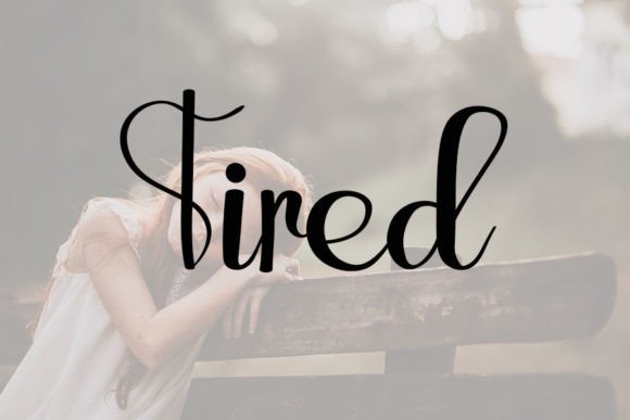 Sleep Font PNG with transparent background - Preview 2