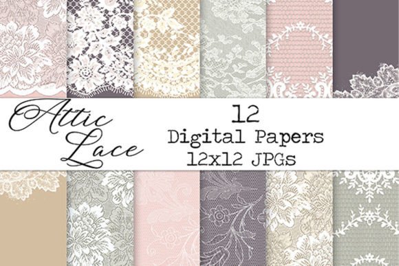 Attic Lace Digital Paper