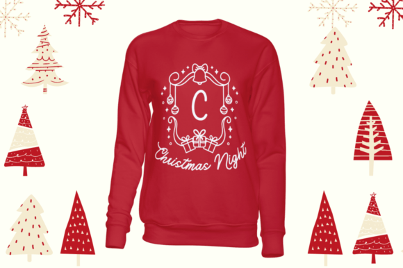 Bell Christmas Monogram Font - Preview 1