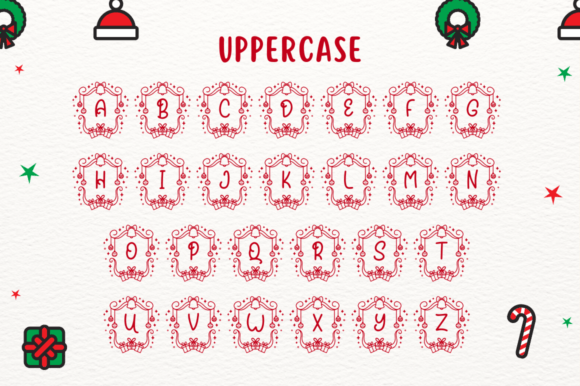Bell Christmas Monogram Font - Preview 4