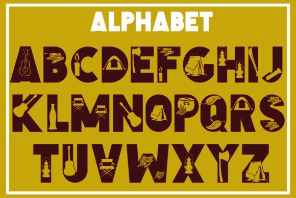 Camping Font - Preview 1