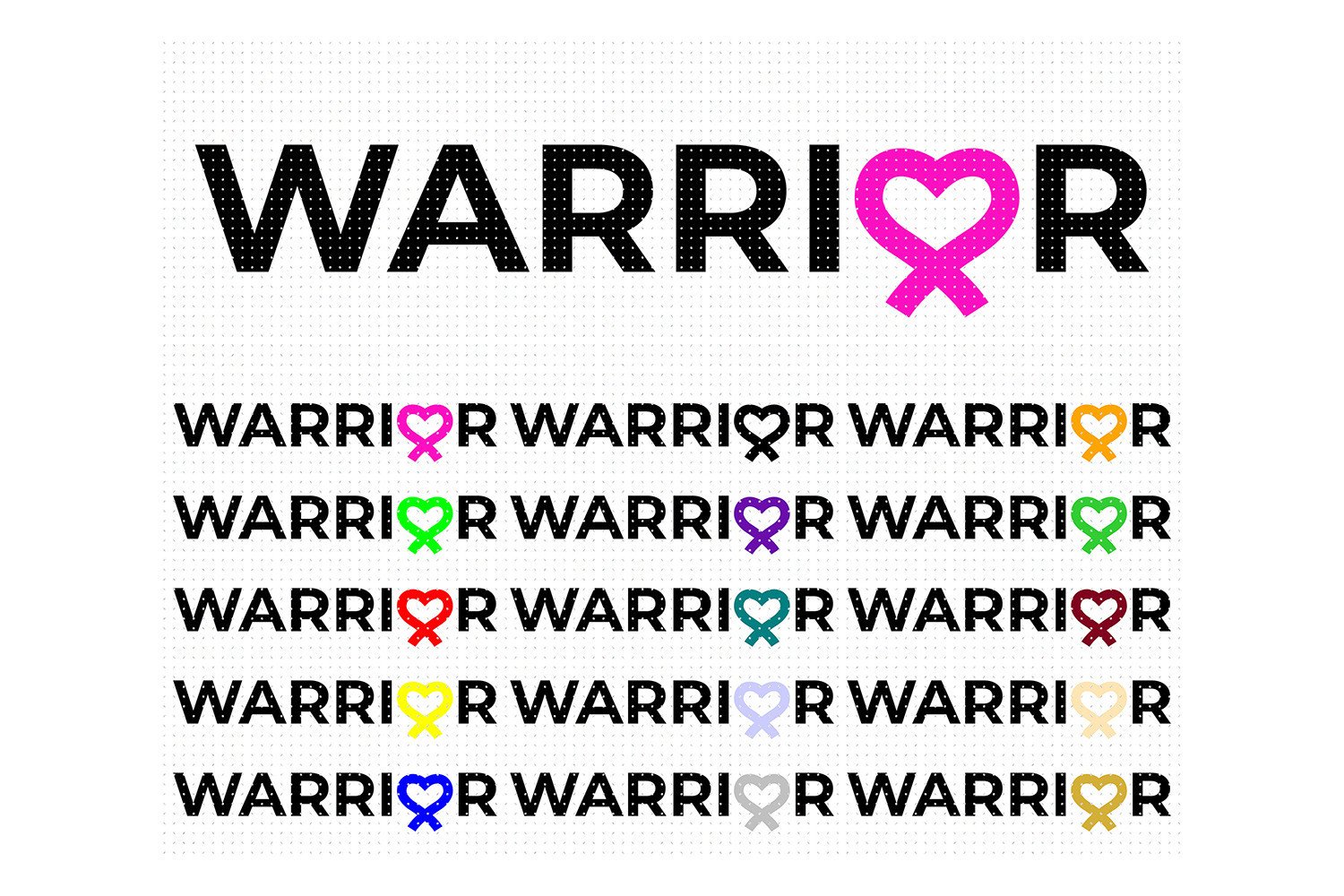 Warrior Awareness Ribbon SVG Graphic by CrafterOks · Creative Fabrica