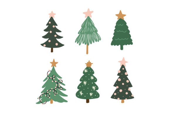 Hand Draw Doodle Christmas Tree