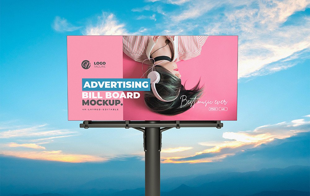PSD Outdoor Stand Banner Mockup Graphic by sujhonsharma · Creative Fabrica