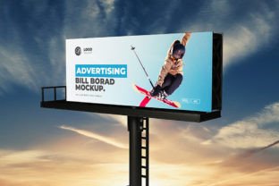 PSD Outdoor Banner Mockup Graphic by sujhonsharma · Creative Fabrica