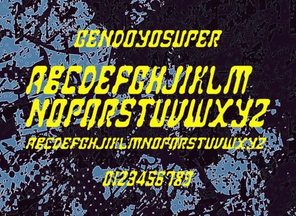 Gendoyosuper Font - Preview 1