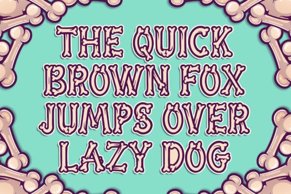 Bones Letter Font - Preview 1