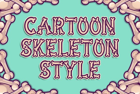 Bones Letter Font - Preview 3