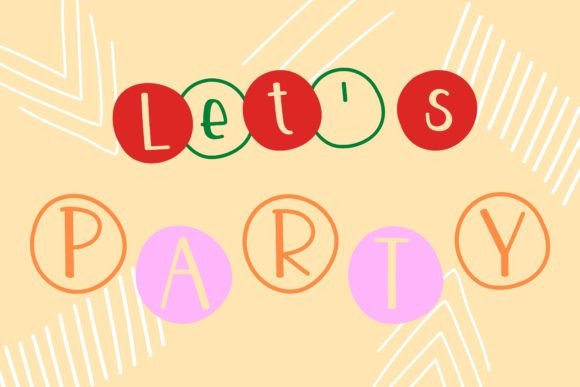 Bubble Dot Font - Preview 2
