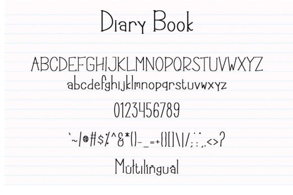 Diary Book Font - Preview 5