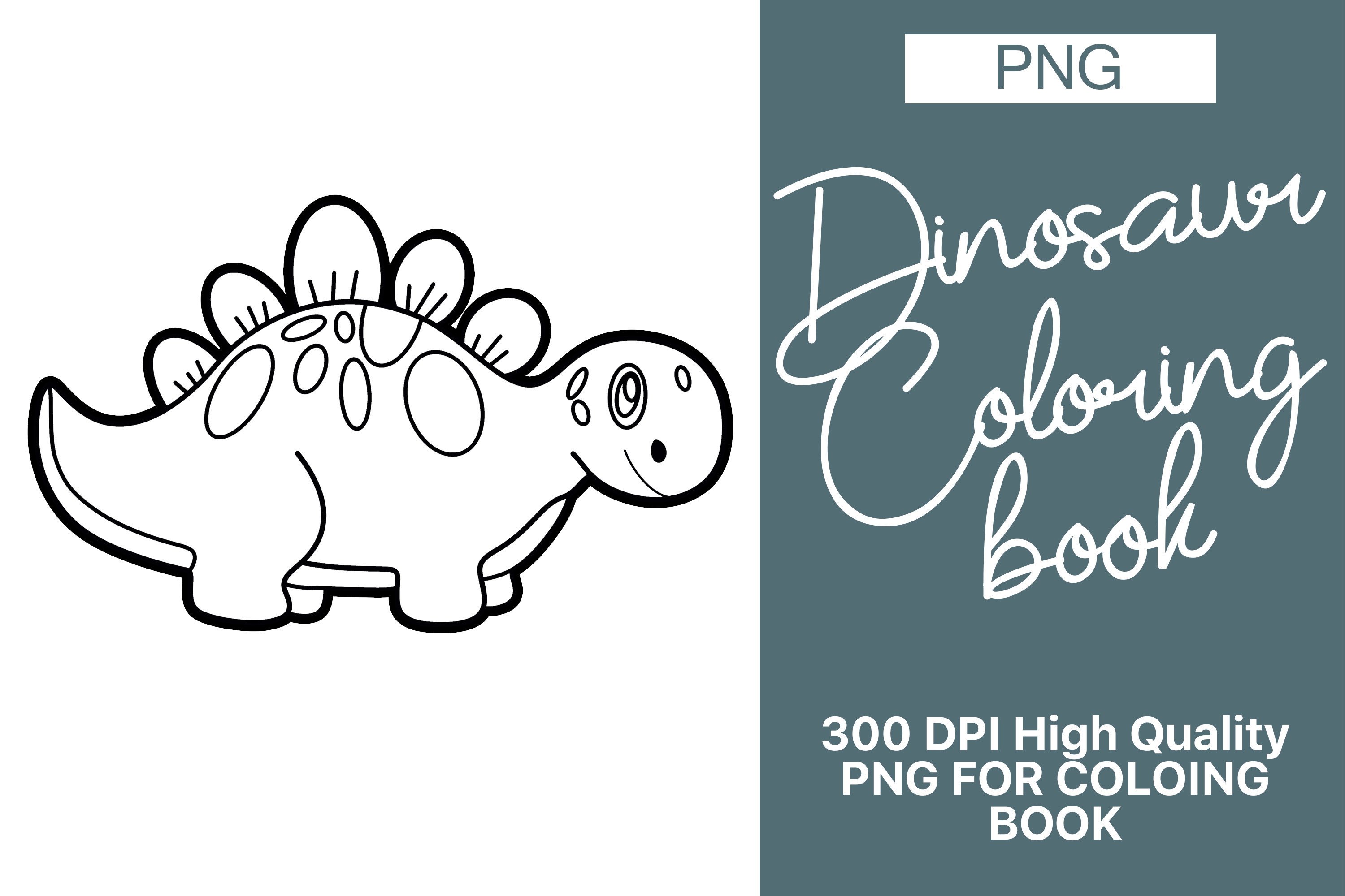 Dinosaur Coloring Book KDP Interior Graphic by Skalling Dygital ...