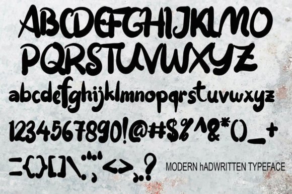 Gambatat Font - Preview 5